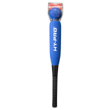 Hy-Pro Foam Baseball Bat and Ball Set - Blue, Soft Touch Bat & Ball, Great For Kids, Anti Slip Grip, 24 Inch Foam Bat, Foam Ball, Soft Toy, Outdoor