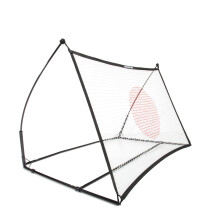 QUICKPLAY SPOT Football Rebounder Net 5x3ft | Multi-Sport Ball Skills Trainer with eCOACH training app | Target Football Rebound Net for Ball Control