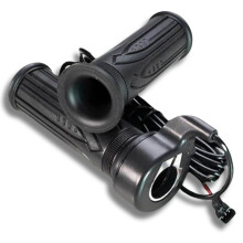 E Bike Full Twist Throttle 3 Pin, Electric Bicycle, Scooter, Ebike Right Hand, Left Hand Grip, SM JST Female Plug 12V 24V 36V 48V 52V 60V 72V & Fits a
