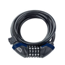 Squire Kilda Combi 10/1800 ? Heavy Duty Armoured Steel Bike Cable Lock with Key ? Weatherproof, 1800mm