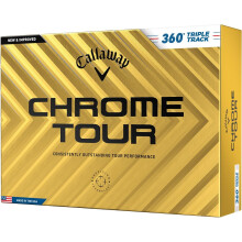 Callaway Golf Chrome Tour Golf Ball, Triple Track 360, White