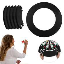 Dart Board Surround Ring, Dartboard Surround Black, Dartboard Wall Protector Multifunctional, Dart Board Wall Protector Ring Splicing for Dart Lovers