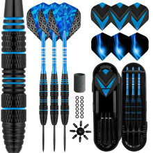LavishioProfessional Steel Tip Darts Set 3 Aluminum Dart Shafts Steel Tip Dart Set Professional Darts Steel Tip Set + Extra 3 Dart Flights 3 Replace
