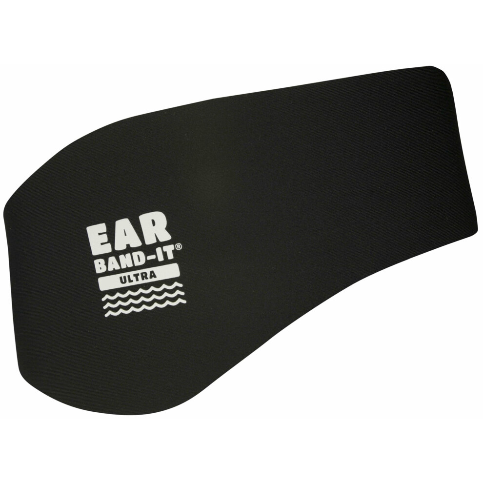 Ear Band-It Ultra Swimming Headband (Keep Water Out, Hold Earplugs In) Doctor Recommended Large (Ages 8-Adult) Black