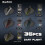 MageRabbit Dart Accessories kit, PC shafts, Flights, Flight Savers, Sharpener, O-Rings 5