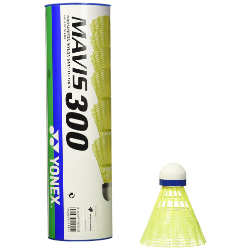 Yonex Yonex Mavis 300 Yellow Shuttlecocks - 78 - Medium (6 pieces)