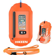 BOOSTEADY Swim Buoy Waterproof Phone Touchscreen Storage Space,Open Water Swimming Float with Adjustable Waist Belt for Open Water Swimmers,