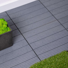 Nicoman Garden Decking Tiles Cosmopolitan Patio, Terrace, Hot Tub Deck Tiles | Interlocking Decking Tiles | Recycled | Cosmo Composite | Outdoor