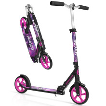 BELEEV Scooter for Kids Ages 6+, 200mm Big Wheel adult Scooters for Boys and Girls, 4 Adjustable Handlebar, Front Suspension, 2 Wheels Scooter with