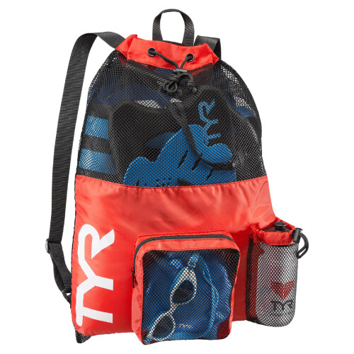 TYR TYR Unisex's Big Mesh Mummy Backpack Bag, Red, One Size