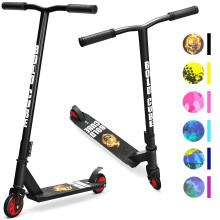 BOLDCUBE Stunt Scooter Black for Kids Ages 6-12 8-12 Years | Freestyle Pro 360? | Aluminium Deck | ABEC 7 | Micro Crystalized Deck