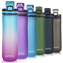 Opard Sports Water Bottle, 500ml / 600ml BPA Free Non-Toxic Tritan Plastic Drinking Bottle with Leak Proof Flip Top Lid for Gym, Outdoor, School, Work