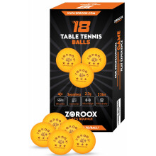 ZOROOOX High-Performance 3-Star Table Tennis Balls - | 9 or 18 | Orange or White | 40+ ABS Competition Grade Ping Pong Balls