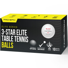 PRO SPIN Ping Pong Balls - Premium White 3-Star Competition-Level Table Tennis Balls | Tournament-Level 40+ ABS | Perfect Sphere for Perfect Spin |