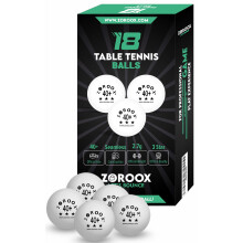 ZOROOX High-Performance 3-Star Table Tennis Balls - Pack of | 9, 18, 36 or 72 | Orange or White | 40+ ABS Competition Grade Ping Pong Balls