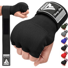 RDX Gel Boxing Hand Wraps Inner Gloves, Quick 100cm Long Wrist Straps, Elasticated, Padded Fist Hand Protection, Muay Thai MMA Martial Arts Punching