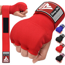 RDX Gel Boxing Hand Wraps Inner Gloves, Quick 100cm Long Wrist Straps, Elasticated, Padded Fist Hand Protection, Muay Thai MMA Martial Arts Punching