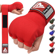 RDX Gel Boxing Hand Wraps Inner Gloves, Quick 100cm Long Wrist Straps, Elasticated, Padded Fist Hand Protection, Muay Thai MMA Martial Arts Punching