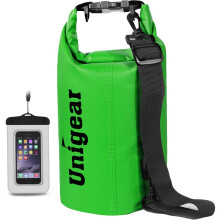 Unigear 5L/10L/20L/30L/40L Dry Bag Sack with Waterproof Phone Case and Long Adjustable Shoulder Strap for Boating, Kayaking, Fishing, Rafting,