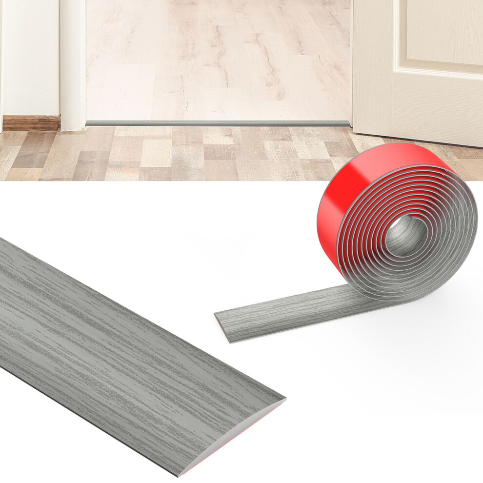 Flintronic 3M Laminate Flooring Transition Strip, 5Cm Pvc Floor Divider, Self Adhesive Threshold Bar For Joining Floor Gaps, Carpet, Tiles 5051221104584
