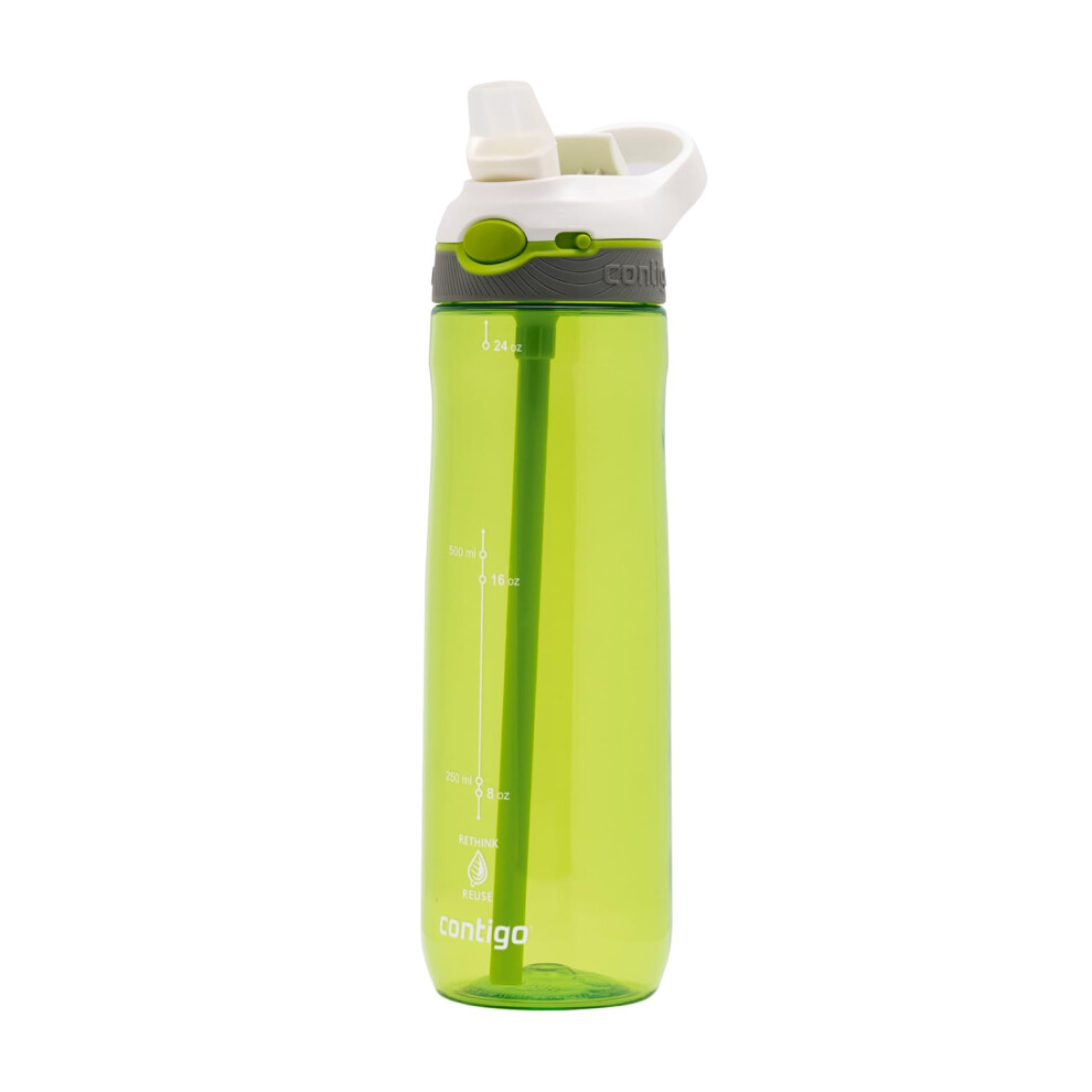 Contigo Ashland Autoseal Water Bottle With Flip-Straw | Large 720Ml Bpa Free Drinking Bottle | Sports Flask | Leakproof Drink Bottle | Ideal For