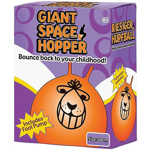 Tobar Giant Space hopper, 80 cm, Orange, Large 2