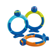 Zoggs Children's Zoggy Dive Rings Pool Toy and Game (Pack of 3), Blue/Lime/Orange, One Size