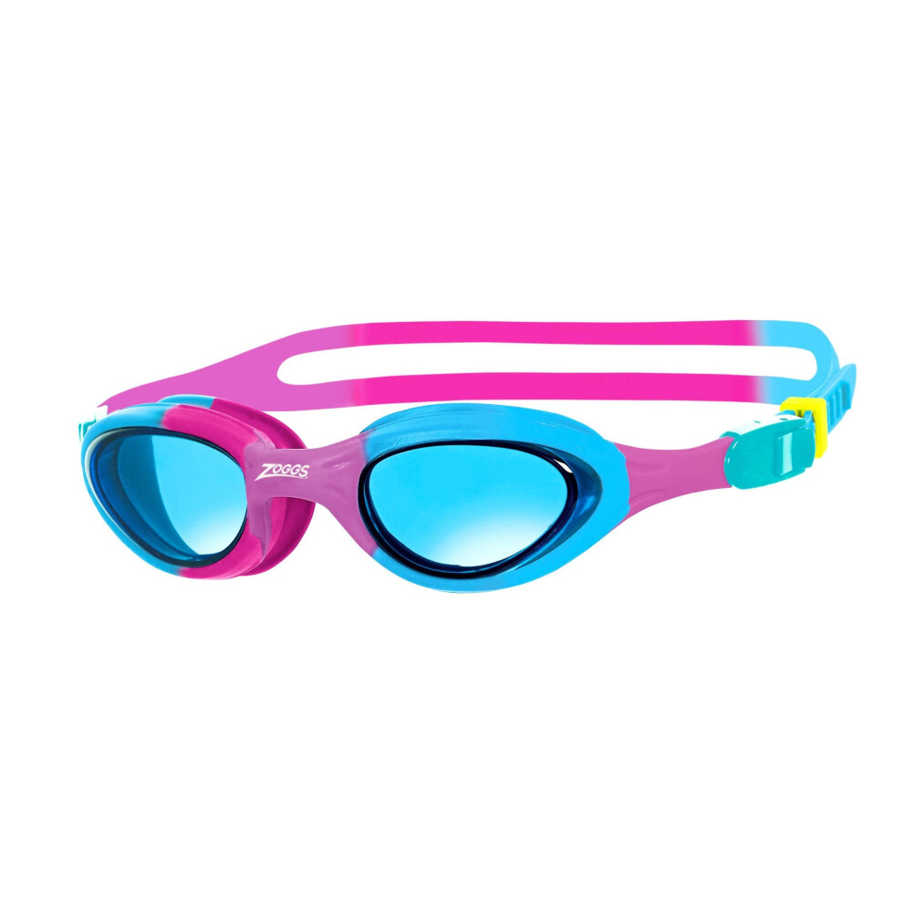 Zoggs Super Seal Kids Swimming Goggles, Uv Protection Swim Goggles, Quick Adjust Split Yoke Comfort Strap, Fog Free Clear Swim Goggle Lenses,