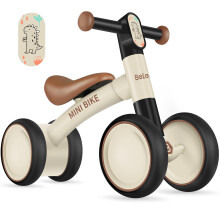 BELEEV Toddler Balance Bike for 1-2 Year Old, Baby First Starter Bike for Kids Girls Boys 10-24 Month, Walker Bike with No Pedal, 4 Silence Wheels,