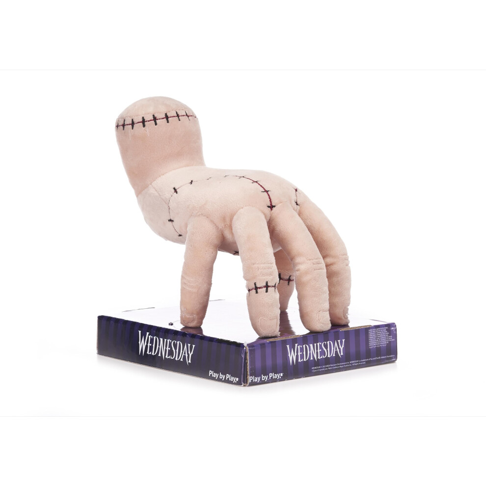 Posh Paws Wednesday 8.5" (21Cm) The Thing Hand Plush Soft Toy On Display Plinth