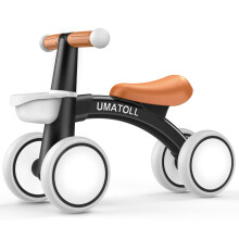 Umatoll Baby Balance Bike for 1 Year Old Boys Girls, 12-24 Months Toddler Balance Bike with Removable Basket, Adjustable Seat, 4 Wheels Infant Bike,