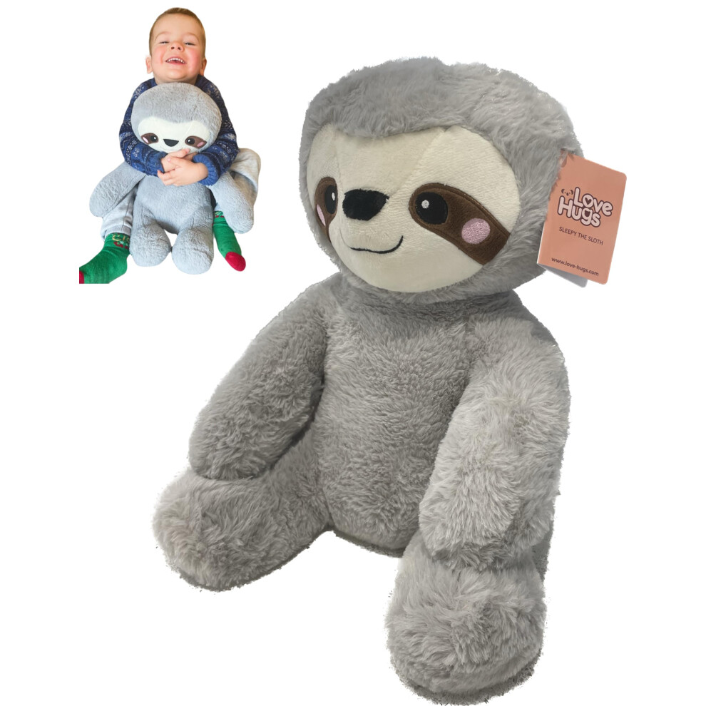 Lovehugs 1.5Kg Weighted Teddy Bear For Anxiety, Comfort, Stress Relief & Restful Sleep - Sloth Teddy Therapeutic Weighted Stuffed Animal Toy
