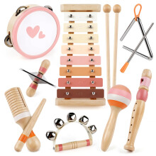 Kids Musical Instruments Musical Toy Xylophone Maracas Girl Toys Baby Wooden Baby Toys for Girl Boy Gifts