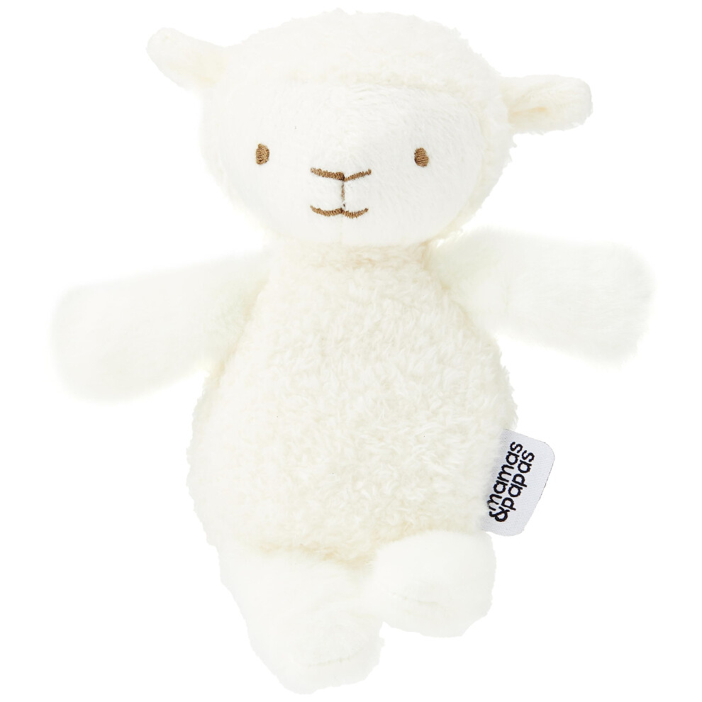 Mamas & Papas Welcome To The World Beanie Toy, Lamb White