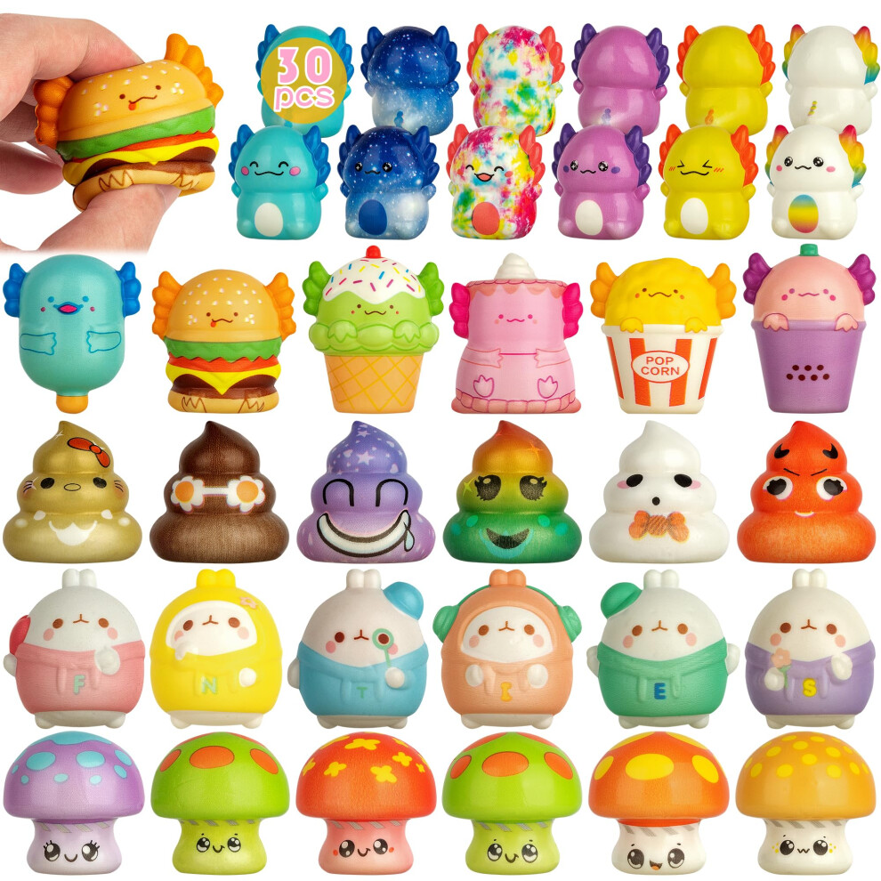 yuechen 30 Animals Squishy Toys, Party Bag Fillers for Kids, Squishy Fidget Toys for Kids, Kawaii Stress Relief Toys Party Bags Fillers for Boys Girls-image-OPC-PJSVCJQ-NEW