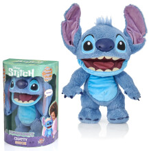 WOW! STUFF Disney Chatty Stitch Deluxe , Puppetronic Stitch , Puppet Animatronic, Over 50 Action and Sound Combinations , 30cm/12inches Height , Ages