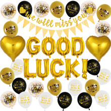 We Will Miss You Decorations - Sorry Your Leaving Party Supplies Includes Pennants Banners Hearts Good Luck Balloons for Retirement Graduation Office