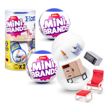 Mini Brands Home Capsule by ZURU, Series 1, 2 Capsules, 60+ Minis, Collectible Home Themed Minis, Blind Packaging, Collectors Guide Included