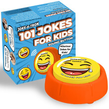 KadoBox - Funny 101 Jokes for Kids Electronic Sound Button - 101 One Liner Audio Kids Jokes - Gifts for Kids - Stocking Fillers for Boys and Birthday