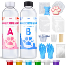 Liquid Silicone for Taba Squishy Kit - 500g 1:1 AB Ratio Mixed Super Soft Silicone Rubber for Squishy Maker, Perfect DIY Stress Relief Gift Making Kit