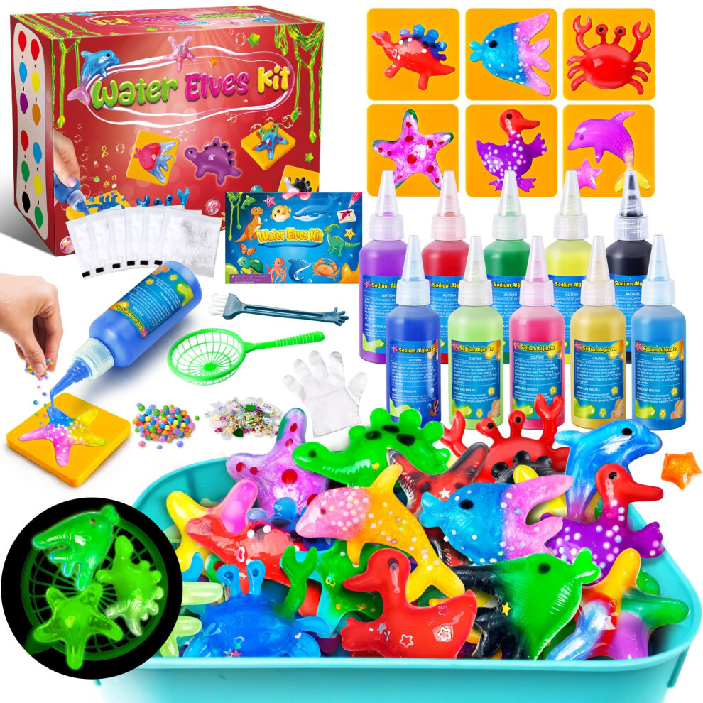 Jopsheen Magic Water Elf Toy Kit For Kids - Aqua Fairy Water Pets With 10 Colours - Diy Crafts Birthday Gifts For Boys And Girls