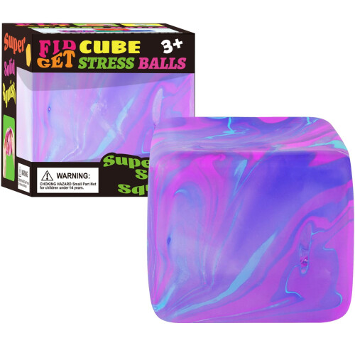 Large Fidget Toys Squishy Stress Cube - Giant Ice Cube Sensory Ball,Squishy Stress Relief Toys, Autism Fidget, Classroom Prize, Squishy Fidget Toys,