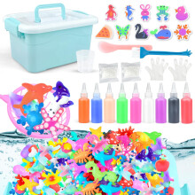 Magic Water Elf Kit for Kids Age 3-9 Year Old Aqua Fairy Water Pets DIY Squishy Maker Aqua Fairy Water Gel Kit for 4 5 6 7 8 Year Old Boys Girls