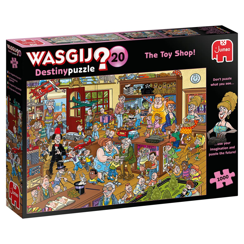 Wasgij Destiny 20, The Toy Shop - 1000 Piece Jigsaw Puzzles For Adults - Colourful, Fun, Challenging & Brainteasing Adults Jigsaw Puzzle - Puzzle The