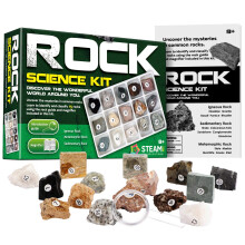 Mineral Rock Stone Collection Kit, Rock Samples Science Kit for Kids ? 15 Genuine Samples (Obsidian, Granite, Quartzite & More), STEM Education &