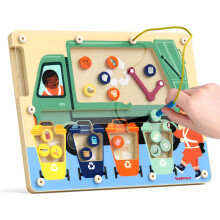 TOP BRIGHT Magnetic Maze Toys for 3 Years Old - Wooden Board Game with Magnetic Balls, Magnetic Colour Maze Toy for 4 5 6 Year Olds, Montessori Travel