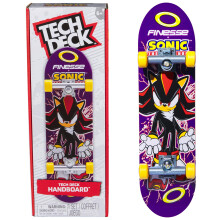 Tech Deck, Finesse X Sonic the Hedgehog Handboard; Authentic Mini Skateboards, Kids? Toys for Boys and Girls, Ages 6 and up (Hands Use Only)