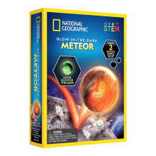 National Geographic Glow In The Dark Meteor Bouncy Balls for Kids - Thrilling Space Ball Craft Kit Creates 2 Jumping Balls for Kids Toys | STEM