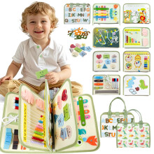 Busy Board, Busy Book for Toddlers, Montessori Toys, Toddler Travel Toys, Baby Travel Toys, Plane Activities for Kids, Toddler Airplane Activities,