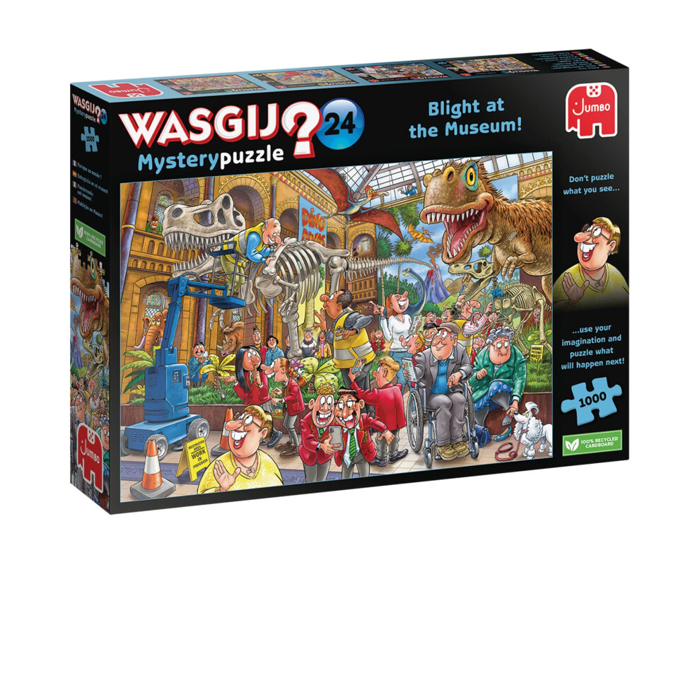 Wasgij Mystery 24, Blight At The Museum - 1000 Piece Jigsaw Puzzles For Adults - Challenging & Brainteasing Adults Jigsaw Puzzle - Puzzle What Happens